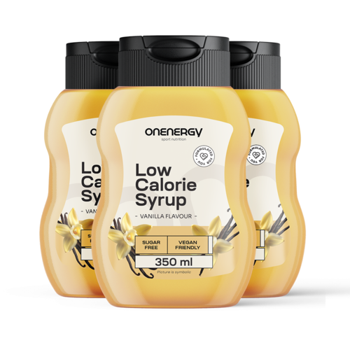 3x Low-Calorie Syrup with Sweeteners – Vanilla, total 1050 ml