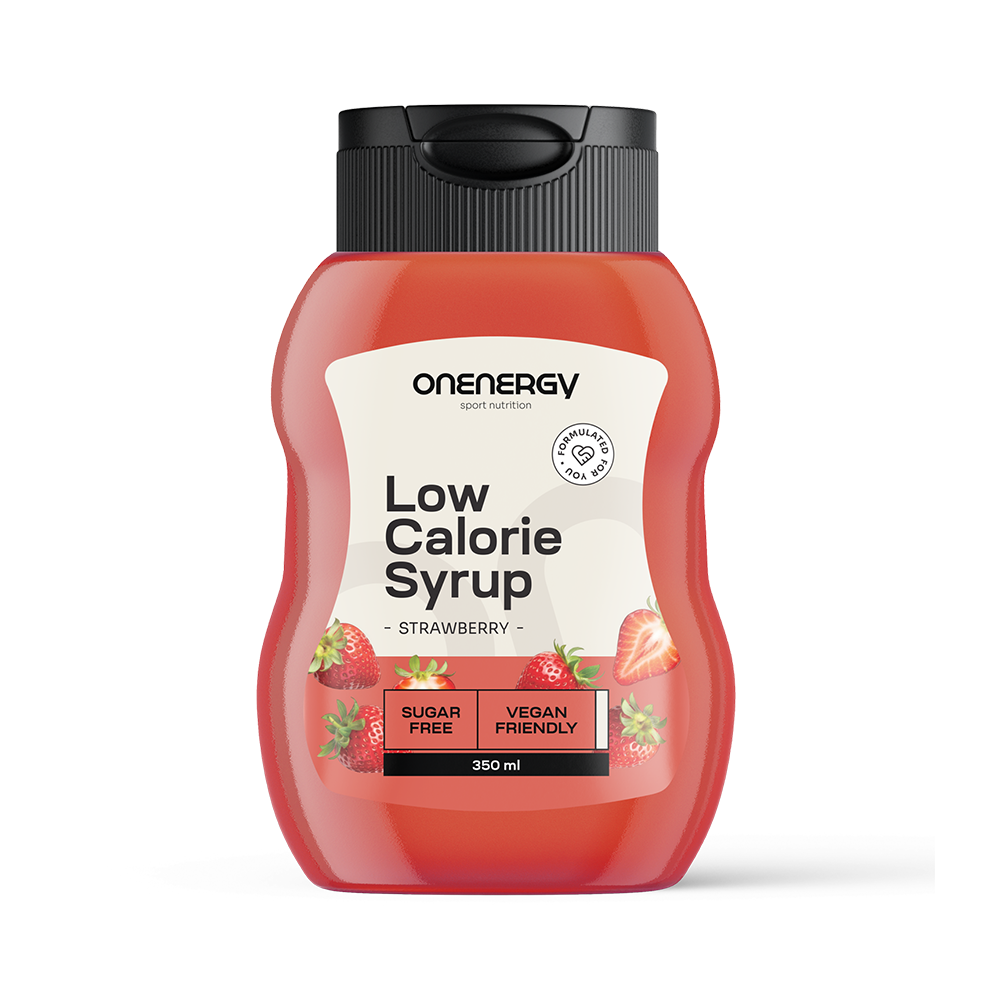 Low-calorie syrup with sweetener – strawberry