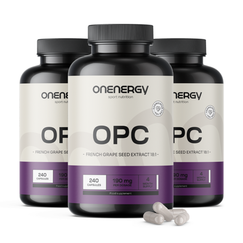 3x OPC – from Grape Seed Extract 18:1, total 720 capsules