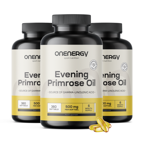 3x Evening Primrose Oil 1000 mg, total 1080 softgels