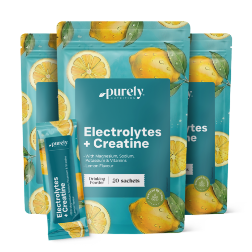 3x Electrolytes with Creatine – Lemon, total 60 sachets