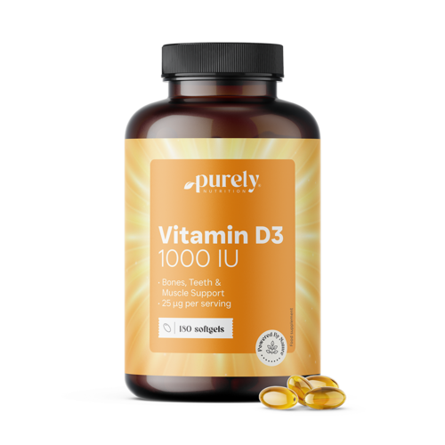 Vitamin D3 1000 IU, 180 softgels