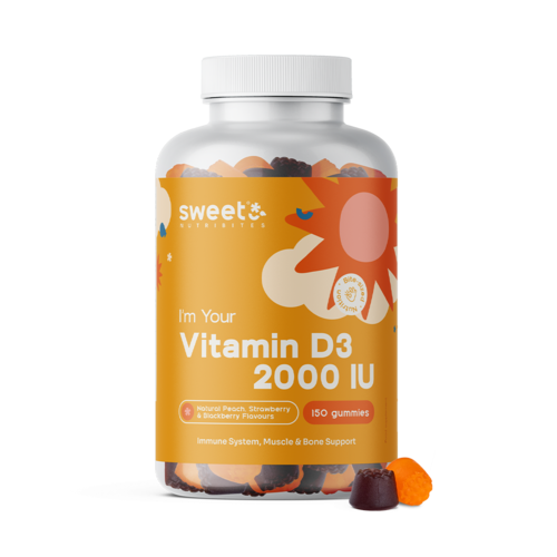 Vitamin D3 2000 IU, 150 gummies