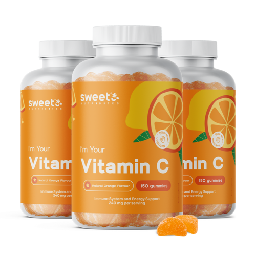 3x Vitamin C 240 mg, total 450 gummies