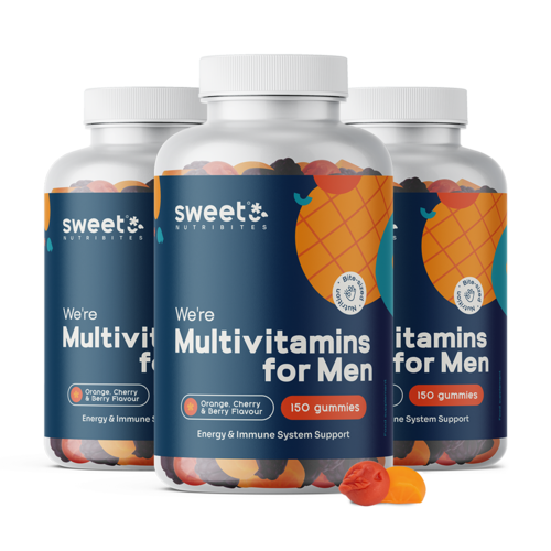 3x Multivitamins for Men, total 450 gummies
