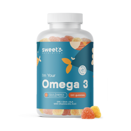 Omega-3 – with Vitamins D3, E and A, 120 gummies