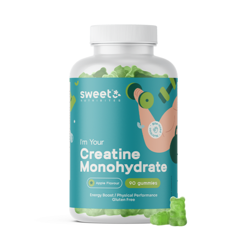 Creatine Monohydrate 3000 mg – Apple, 90 gummies